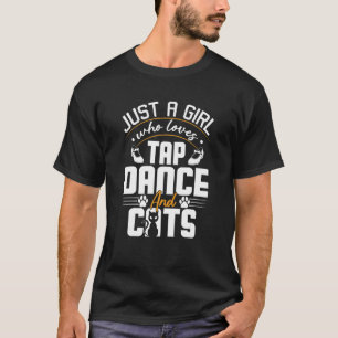 T-shirt Ap Danseuse Chat Juste Une Fille