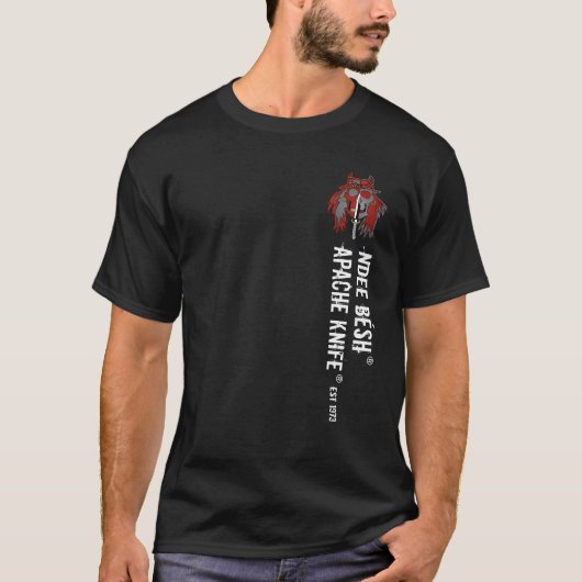 T-shirt Apache Knife®™ Apache Knife Ndee Besh. 1973 (Devant)