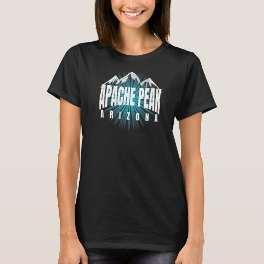 T-shirt Apache Peak AZ Mountain Climber Cool & Apac tendan (Devant)