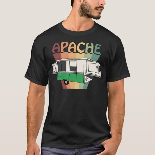 T-shirt Apache Royal Pop Up Camper 1975 (Devant)