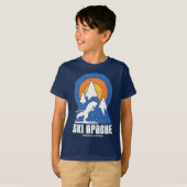 T-shirt Apache White Fox Retro Ski (Devant entier)