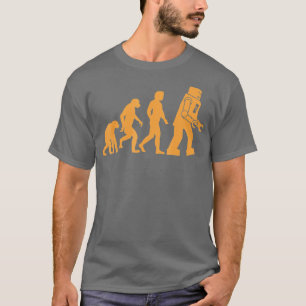 T-shirt Ape préhistorique de singe à l'homme à Robot Evolu