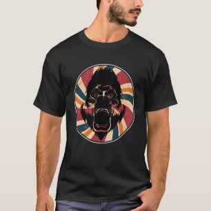 T-shirt Ape Zoo Animal Singe Retro Gorilla 1