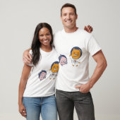 T-shirt Apeach et Ryan dans l'espace (Unisexe)