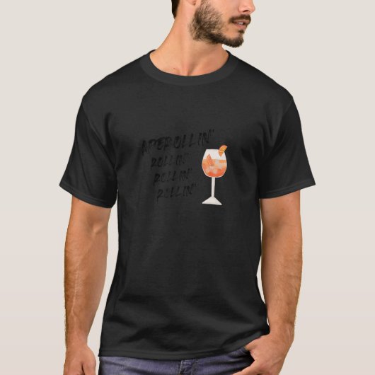 T-shirt Aperollin Rollin Été 2021 Aperol Spritz T Shirt (Devant)