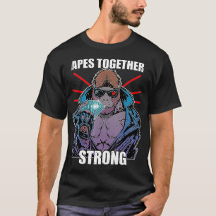 T-shirt Apes Together Strong Poster vintage Sticker Style