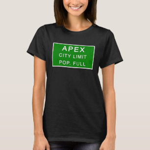 T-shirt Apex Population de Caroline du Nord Grossesse la p