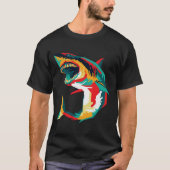 T-shirt Apex Predator Pop Art Shark (Devant)
