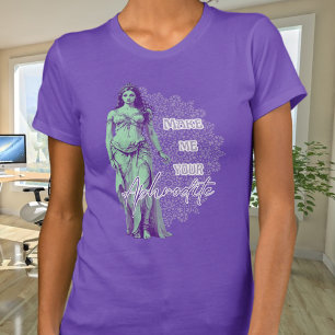 T-shirt Aphrodite à la menthe et pourpre