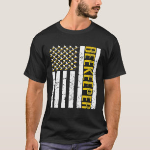 T-shirt Apiculteur Chuchoteur D'Abeilles Vintage Drapeau U