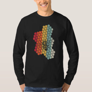 T-shirt Apiculteur Rétro Coucher de Soleil Vintage Apicult