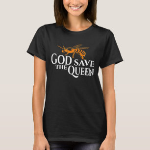 T-shirt Apiculture Apiculteur  Dieu Sauve La Reine Abeille