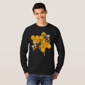 T-shirt Apiculture Cute Bees Honeycomb Bee Hive Beekeeping (Devant entier)
