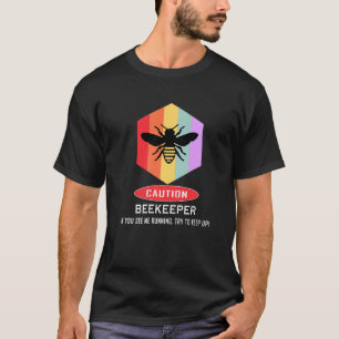 T-shirt Apiculture drôle apiculture Attention apiculteur