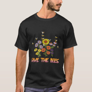 T-shirt Apiculture - Fleurs Bee Sunflower - Abeille