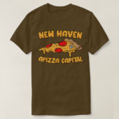T-shirt Apizza CT  Capitale mondiale de la pizza New Haven (Design devant)