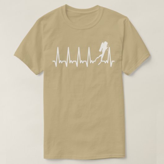 T-shirt Apnée pulsion de plongée avec entraînement cardiaq (Design devant)