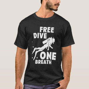 T-shirt Apnoe Plongée Plongée Freediving Free Diver One Br