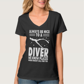 T-shirt Apnoe Plongée Plongée Freediving Free Diver One Br