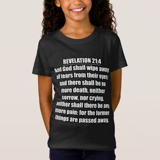 T-Shirt Apocalypse 21:4 KJV Bible Verse (Devant)