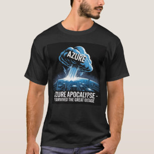T-shirt Apocalypse Azure – J'ai Survivécu à la Grande Pann