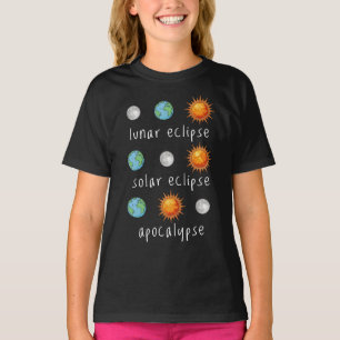 T-shirt Apocalypse drôle d'éclipse lunaire solaire