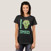 T-shirt Apocalypse zombie  J'aime les zombies (Devant entier)