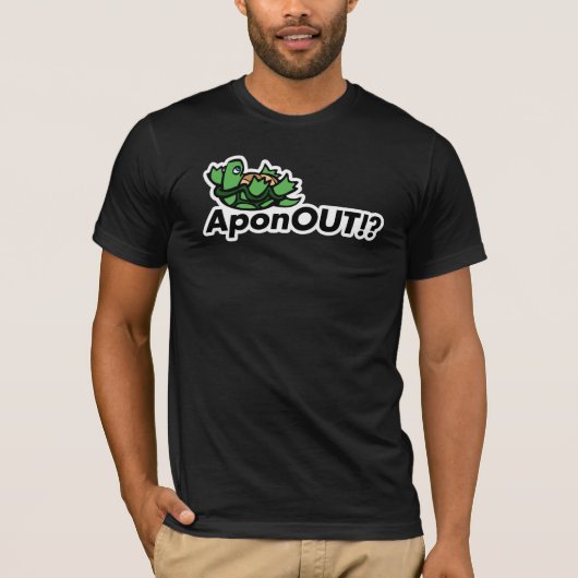 T-shirt AponOUT ! ? Logo de tortue (Devant)