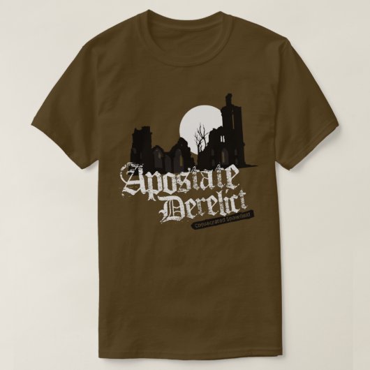 T-shirt Apostate Derelict (Design devant)