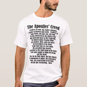 T-shirt Apôtres Credo chrétien catholique croyant foi