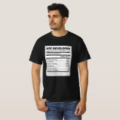T-shirt App Developer Funny cadeau neutritunal (Devant entier)