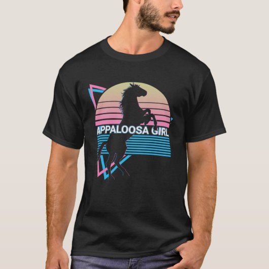 T-shirt Appaloosa Girl Retro (Devant)