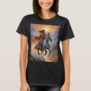 T-shirt Appaloosa Horse aquarelle Leopard