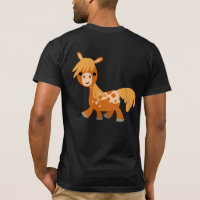 T-shirt Appaloosa Pony Cartoon mignon (dos)
