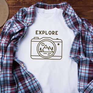 T-shirt Appareil Photo Explorer Simple