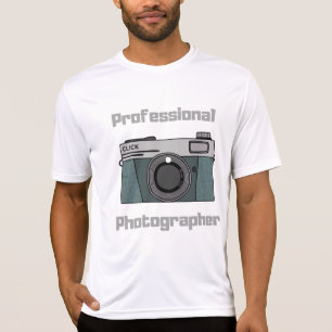 T-shirt Appareil Photo Professionnel Rétro Vintage