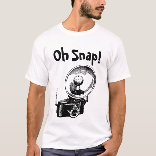 T-shirt Appareil Photo Vintage Oh Snap (Devant)