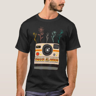 T-shirt Appareil photo Wildflower se concentre sur la bonn