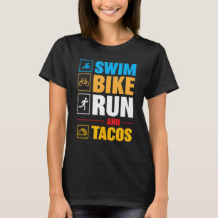 T-shirt Appareil Swim Bike Run & Tacos