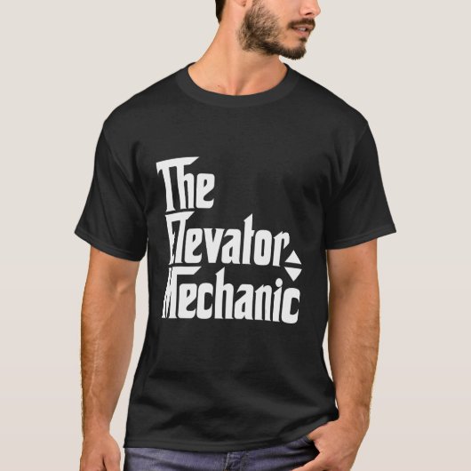 T-shirt Appareils de mécanicien d'ascenseur (Devant)
