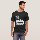 T-shirt Appareils de mécanicien d'ascenseur (Devant entier)