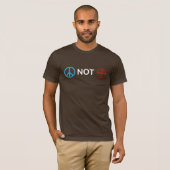 T-shirt Appareils de pointage de paix pas (Devant entier)