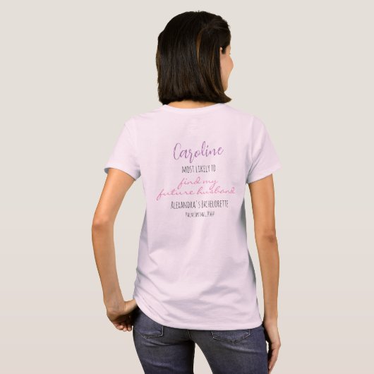 T-shirt Apparemment Trouble Ensemble Le Plus Probable Part (Dos entier)