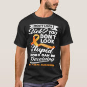 T-shirt Apparence peut tromper Orange Ribbon RSD CRPS Awar (Devant)