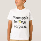T-shirt Appartenances à l'ananas sur Pizza Funny (Devant)