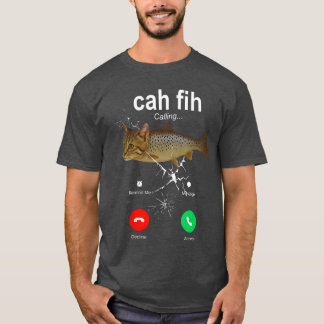 T-shirt Appel Cah Fih Rappel Message Décliner Accepter Tél