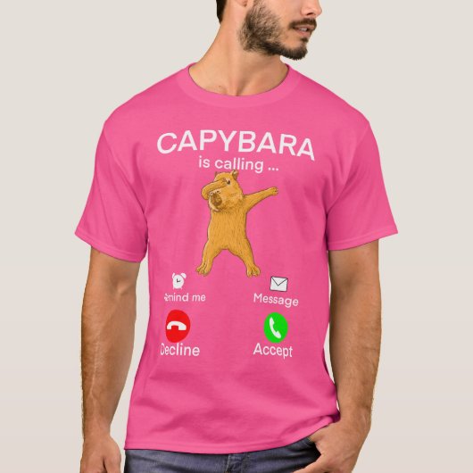 T-shirt Appel de Capybara (Devant)