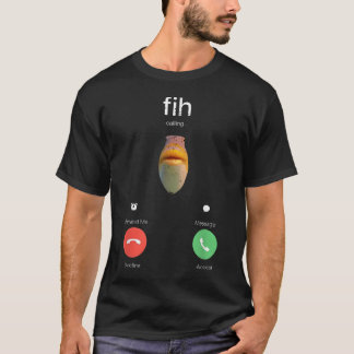 T-shirt Appel de Fih Décliner Accepter Appel Téléphonique