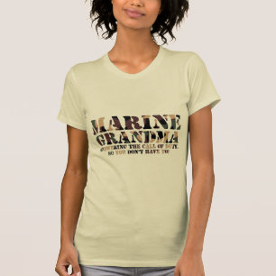 T-shirt Appel de réponse de grand-maman marine