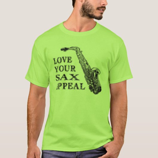 T-shirt appel de saxo (Devant)